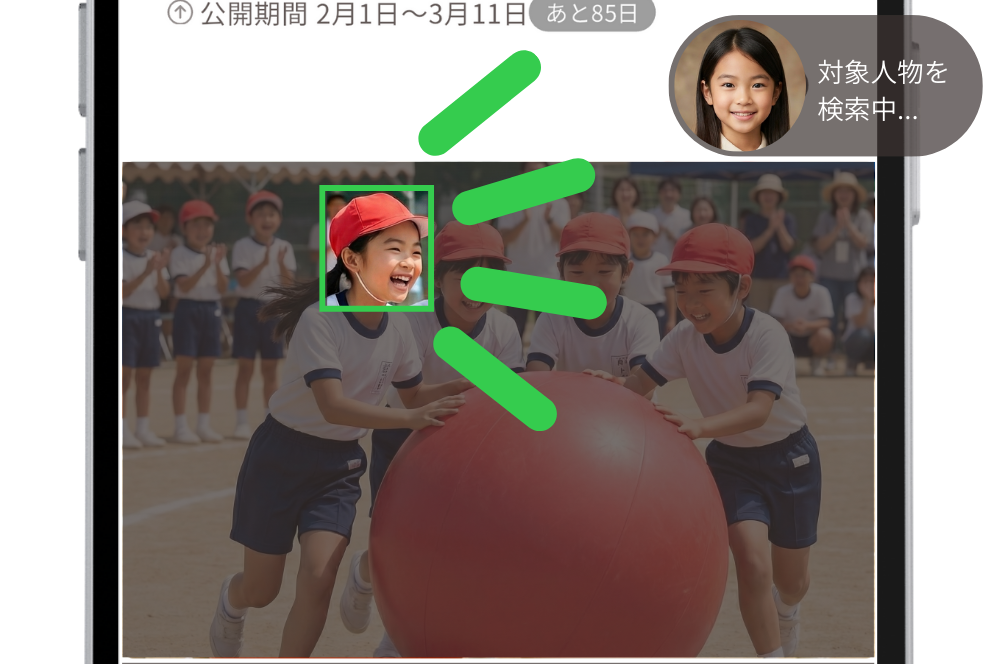 AI顔認識の画面